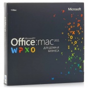 Microsoft Office Mac Home Business 1PK 2011 Russian Russia Only EM DVD No Skype