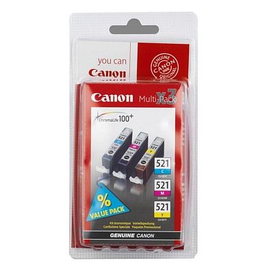Набор картриджей Canon CLI-521 2934B010 CMY оригинальный