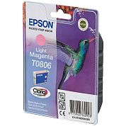 Картридж струйный Epson T0806 C13T08064021 светло-пурпурный оригинальный