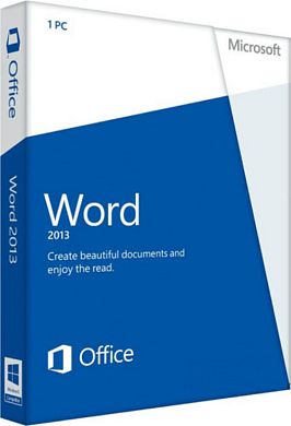 Microsoft Word 2013 32-bit/x64 Russian 1 License Central / Eastern Europe Only DVD