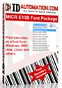 MICR E13B Fonts Single Developer License