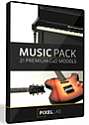 The Pixel Lab 3D Music Pack - Element 3D / C4D Version Bundle (Element 3D and CINEMA 4D Version Bundle)