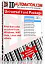 2D Universal Barcode Font and Encoder Advantage Unlimited Developers License