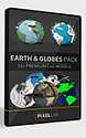 The Pixel Lab Earth and Globes Pack for Element 3D