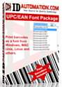 UPC, EAN, JAN & ISBN Fonts Unlimited Developers License