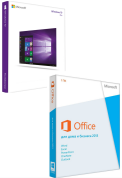 BOX Комплект Windows 10 Профессиональная + Office 2013 Для Дома и Бизнеса