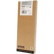 Картридж струйный Epson T6067 C13T606700 серый оригинальный повышенной емкости