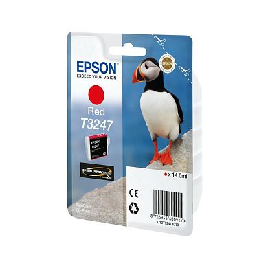 Картридж струйный Epson T3247 C13T32474010 красный оригинальный