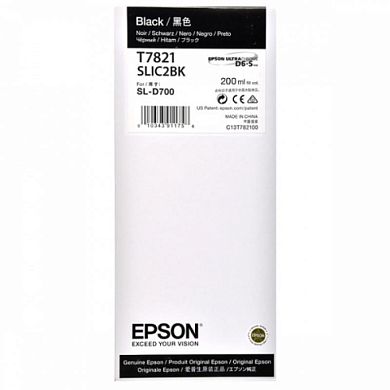 Картридж струйный Epson T7821 C13T782100 черный оригинальный