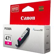Картридж струйный Canon CLI-471 M 0402C001 пурпурный оригинальный