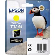 Картридж струйный Epson T3244 C13T32444010 желтый оригинальный