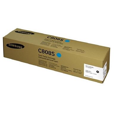 Тонер-картридж Samsung CLT-C808S SS561A голубой оригинальный