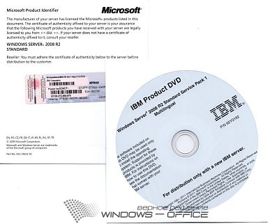 IBM Windows Server R2 Standard 2008 ROK 64 bit Russian 1-4CPU 5Clt 49Y9448