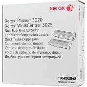 Картридж лазерный Xerox 106R03048 черный оригинальный (двойная упаковка)