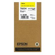 Картридж струйный Epson T6534 C13T653400 желтый оригинальный