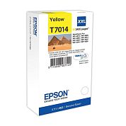 Картридж струйный Epson T7014 C13T70144010 желтый оригинальный повышенной емкости