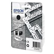 Картридж струйный Epson T1361 C13T13614A10 черный оригинальный (двойная упаковка)