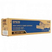 Картридж лазерный Epson S050557 C13S050557 черный оригинальный повышенной емкости