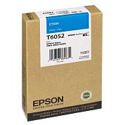 Картридж струйный Epson T6052 C13T605200 голубой оригинальный