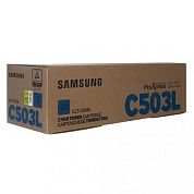 Тонер-картридж Samsung CLT-C503L SU016A голубой оригинальный