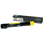 Картридж лазерный Lexmark X950X2YG желтый оригинальный повышенной емкости