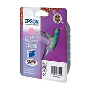 Картридж струйный Epson T0806 C13T08064011 светло-пурпурный оригинальный