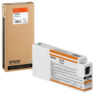 Картридж струйный Epson T824A C13T824A00 оранжевый оригинальный