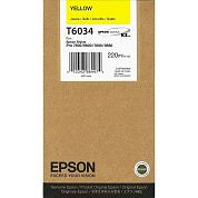 Картридж струйный Epson T6034 C13T603400 желтый оригинальный