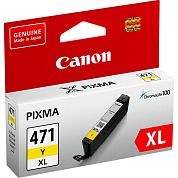 Картридж струйный Canon CLI-471XL Y 0349C001 желтый оригинальный повышенной емкости