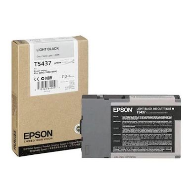 Картридж струйный Epson T5437 C13T543700 серый оригинальный