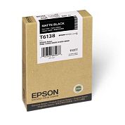 Картридж струйный Epson T6138 C13T613800 черный матовый оригинальный