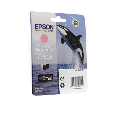 Картридж струйный Epson T760 C13T76064010 светло-пурпурный оригинальный