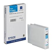 Картридж струйный Epson T7562 C13T756240 голубой оригинальный