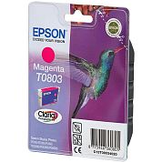 Картридж струйный Epson T0803 C13T08034021 пурпурный оригинальный