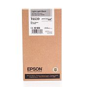 Картридж струйный Epson T6539 C13T653900 светло-серый оригинальный