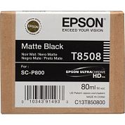 Картридж струйный Epson T8508 C13T850800 черный матовый оригинальный
