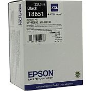 Картридж струйный Epson T8651 C13T865140 черный оригинальный