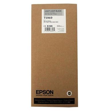 Картридж струйный Epson 5969 C13T596900 светло-серый оригинальный
